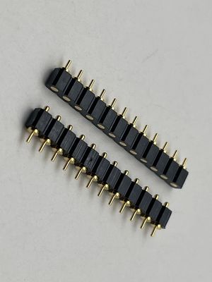 SMT 타입 포고 핀 도킹 커넥터 4핀 10핀 12핀 스프링 로딩 콘택트 고 내구성 및 소금 안개 저항성