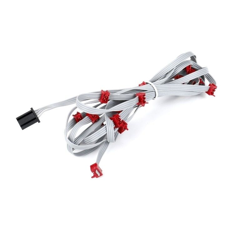PVC 폴리에스터 28AWG 평면 케이블 1.27mm 마이크로 커넥터 8 핀 IDC 케이블