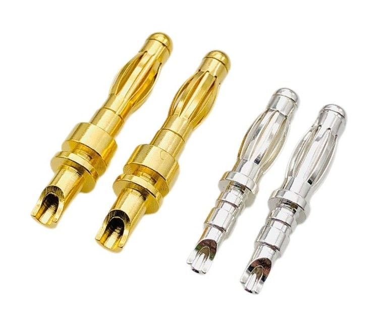 바나나 총알 플러그 커넥터 2.5mm 3.0mm 3.5mm 4.0mm 4.5mm 5.0mm 가공 핀