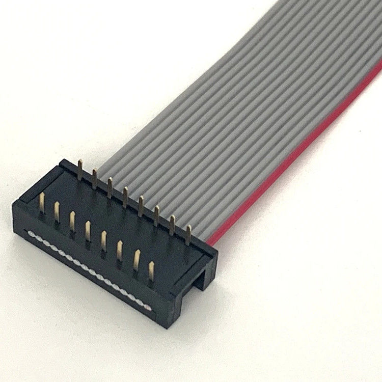 DIP 플러그 회색 평면 케이블 조립 16 핀 리본 케이블 UL2651 28awg 2.54mm 피치