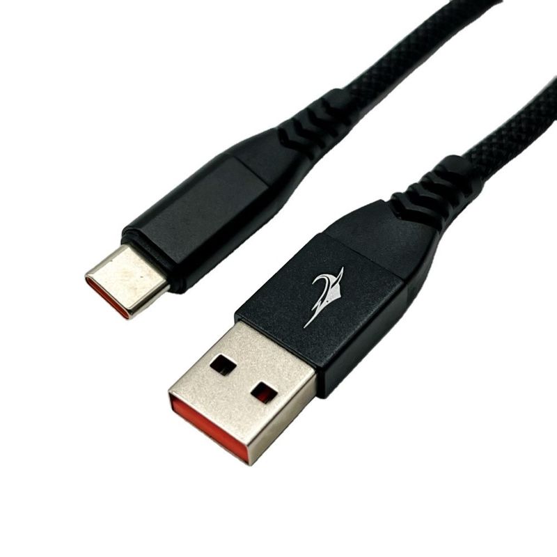 1m 블랙 USB 폼드 케이블 집합 UL2725 28Awg 빠른 데이터 동기화 및 충전