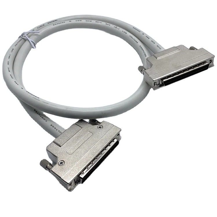 맞춤 회색 SCSI 연결 케이블 68 핀 100 핀 남성 케이블 Ul20276 28awg 케이블