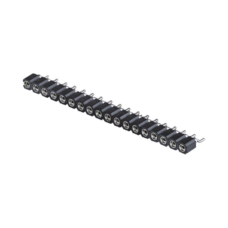 2.54mm 가공 여성 헤더 오른쪽 각 SMT SMD 단일 행 1-40pin PCB 커넥터