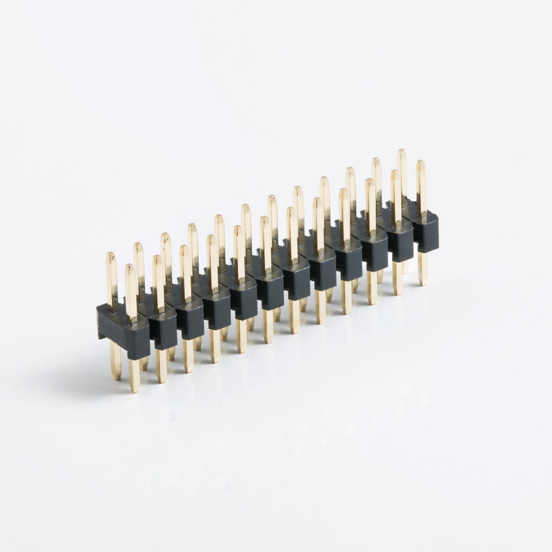 듀얼 라우 보드 투 보드 커넥터 2.54mm 피치 2 핀 20 핀 80 핀 직선 PCB