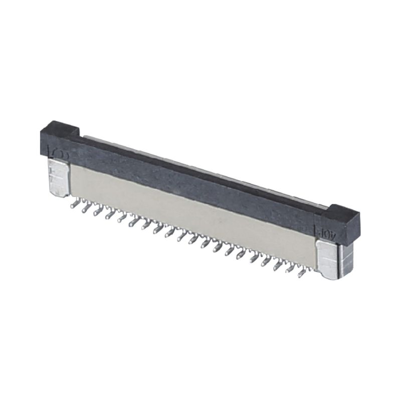 4 - 60 핀 FPC 케이블 커넥터 0.5 / 1.0mm Pitch SMT ZIF DIP 타입 상단 하단 PA9T 플라스틱