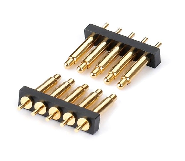 2.54mm 피치 남성 5 핀 PCB 커넥터 스프링 로딩 포고 핀 커넥터 디프 타입