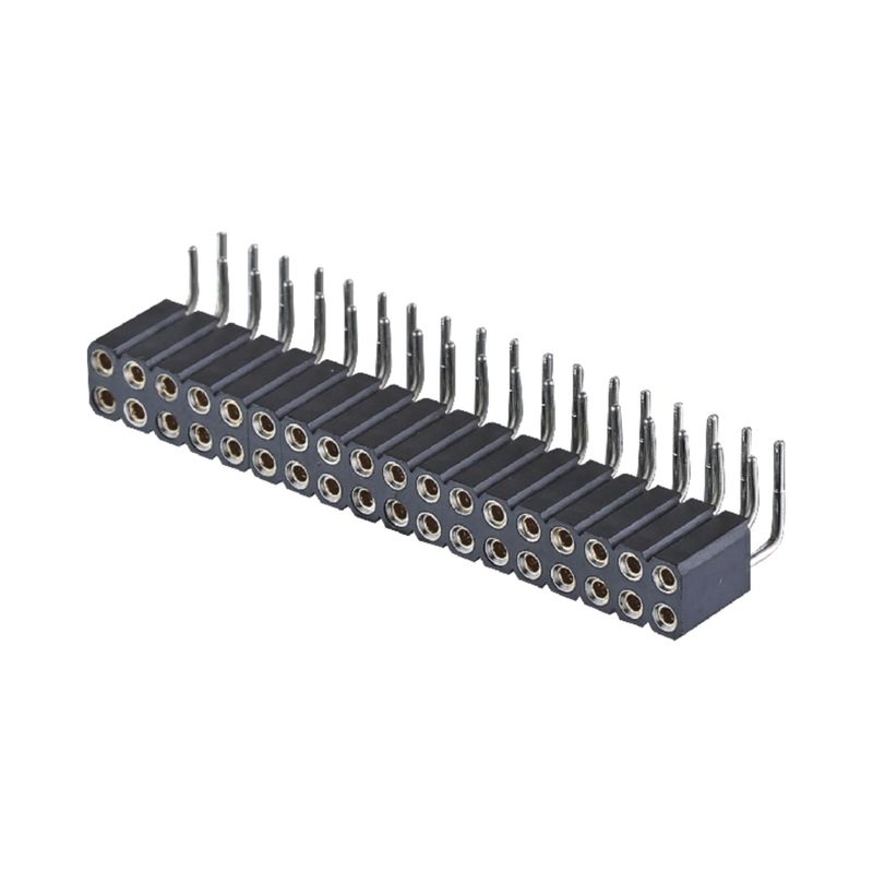 PCB 커넥터 가공 여성 헤더 2.54mm H7.0mm 직각 쌍 줄 2-80Pin