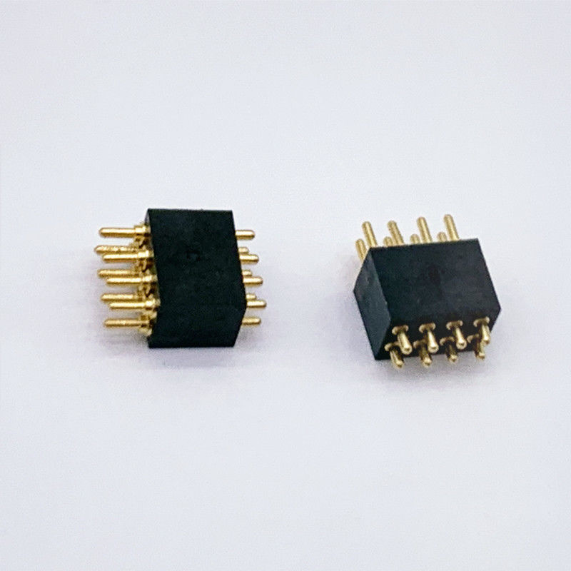 커스텀 1.27mm Pitch 8Pin 스프링 로딩 된 POGO 핀 커넥터 및 내구성 연결