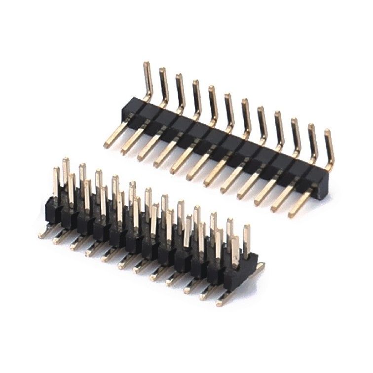 2.0mm 피치 H2.0mm 단일 라인 핀 헤더 커넥터 1 - 40 핀 오른쪽 각 디프