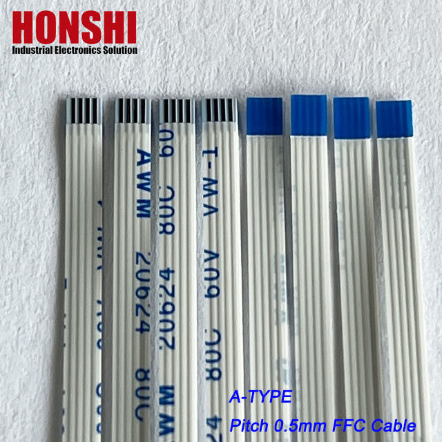 평면 플렉스 커넥터 AWM 20624 0.5mm Pitch 4pin 플렉서블 평면 리본 케이블 집합