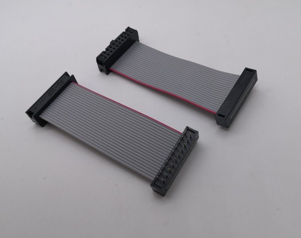 UL 2561 28 Gauge 2.54 Pitch Dip 케이블 집합 Idc 20 핀 평면 리본 케이블 와이어 허니