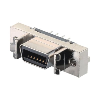 HPCN 와이어 투 보드 커넥터 MDR SCSI 피치 1.27mm 14 핀 남성 여성 커넥터