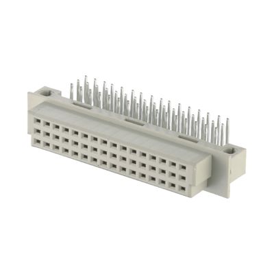 48 핀 Din 41612 커넥터 2.54mm 오른쪽 각 여성 커넥터 구멍을 통해 3 * 16Pin