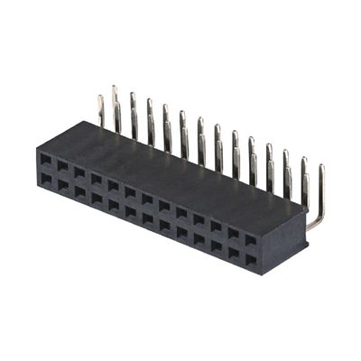 2.0mm H4.3 4.6mm 여성 핀 헤더 커넥터 오른쪽 각 90도 2x2 2x40pin